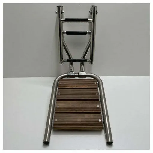 Picture of Lalizas 270 mm stainless steel swim platform with 3 steps swim ladder - 6955