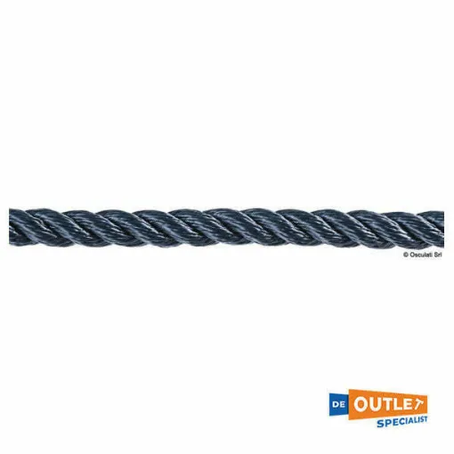 Picture of Coil Osculati 22 mm 3-strings beaten line blue length 100 metres