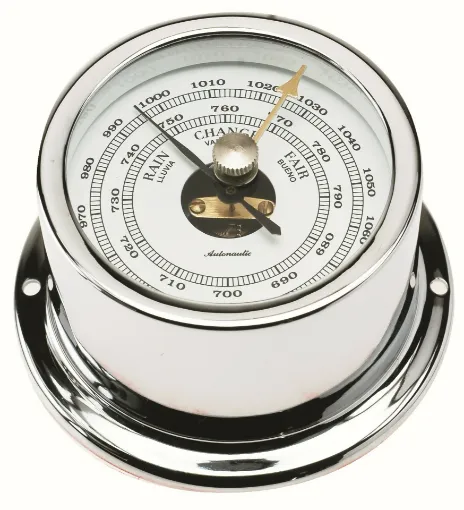 Picture of 72mm aneroid barometer - Chromated brass - Autonautic Instrumental