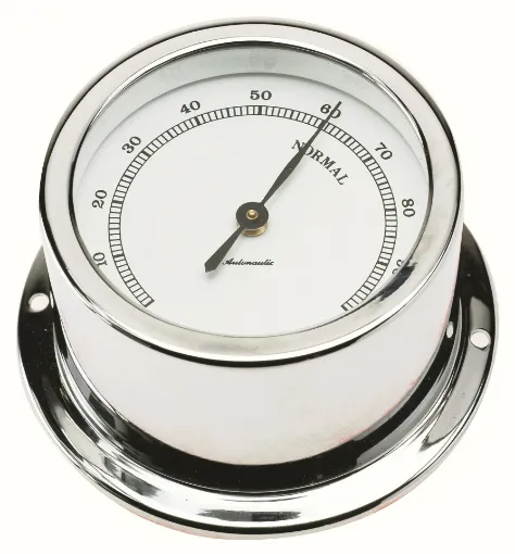 Picture of 72mm hygrometer - Chromated brass - Autonautic Instrumental