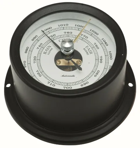 Picture of 72mm aneroid barometer - Black aluminium case - Autonautic Instrumental