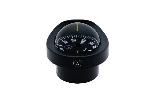 Picture of Flush mount compass - 85mm - Flat dial - Black - Autonautic Instrumental