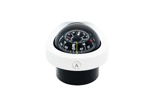 Picture of Flush mount compass - 85mm - Conical dial - White - Autonautic Instrumental