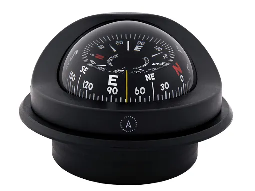 Picture of Flush mount compass - 100mm - Conical dial -Black - Autonautic Instrumental