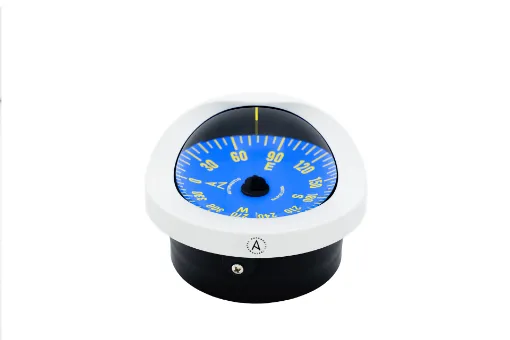 Picture of Flush mount compass -100mm - Flat&blue dial -White - Autonautic Instrumental