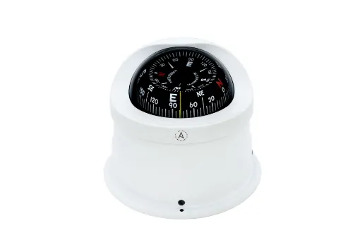 Picture of Deck mount compass - 100mm - Conical dial - White - Autonautic Instrumental