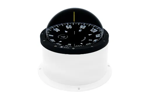 Picture of Deck mount compass 140mm - White - Cover - Autonautic Instrumental