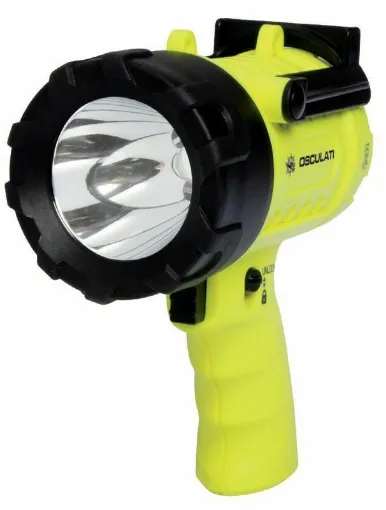 Picture of Equipped with high-efficiency Cree XRE LEDs, it is waterproof up to 1m. Three types of operation: full light, reduced light, flash.