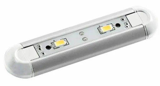 Picture of Extra-flat courtesy lights suitable for every use. Frame painted with epoxy resins + technopolymer. - Slim Mini 12 V 0.6 W Light - 13.197.21 - Oem