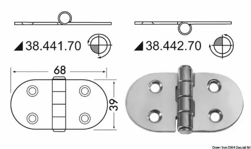 Picture of Mirror polished stainless steel, with vibration damping through a brake central axis.