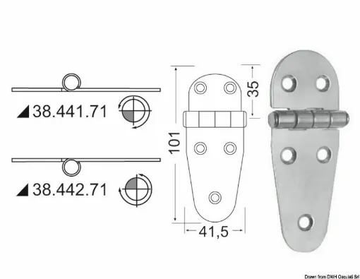 Picture of Mirror polished stainless steel, with vibration damping through a braked central axis.