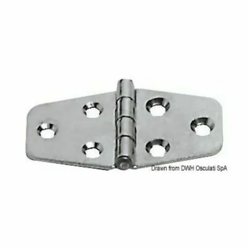 Picture of Economical version of stainless steel hinges, electrochemically polished.