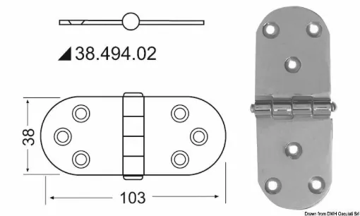 Picture of Mirror polished stainless steel, with vibration damping through a braked central axis.