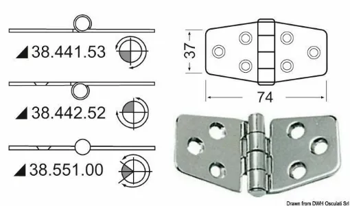 Picture of Mirror polished stainless steel, with vibration damping through a braked central shaft.