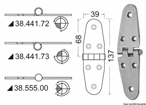 Picture of Mirror-polished stainless steel, with vibration damping through a braked central axis.