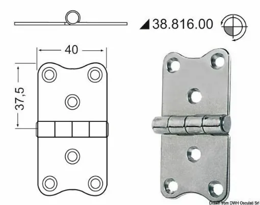 Picture of Mirror polished stainless steel, with vibration damping through a braked central axis.