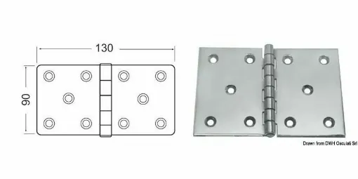 Picture of Special extra strong stainless steel mirror polished zipper, suitable for engine hoods or heavy duty applications.