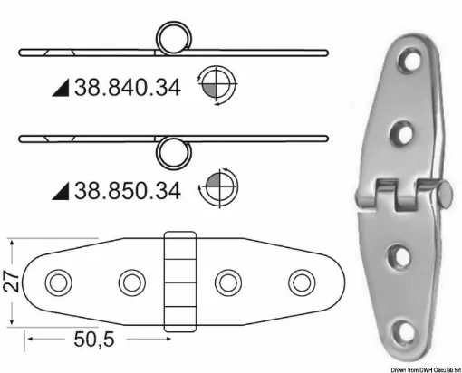 Picture of In stainless steel, mirror polished, with vibration damping through a braked central axis.