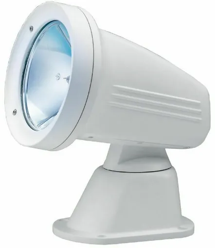 Picture of Carcass in UV resistant Luran, completely waterproof. Horizontal rotation 352Â°, vertical 50Â°. Double filament halogen bulb (SPOOT+FLOOD) 100 W + 90 W. 3 types of optional control. The headlights can be connected to 3 types of optional control that can be independent or combined to create the desired configuration: 1) dashboard control with joystick (to be connected via telephone cable to the hea