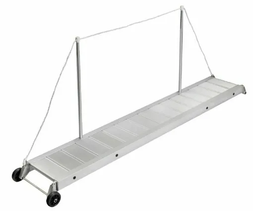 Picture of High-quality product, with an aluminum surface coated with non-slip strips. Complete with candle holders and a handrail on top. - Fixed lightweight catwalk 210 cm - 42.659.00 - Oem