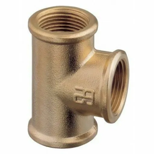 Picture of 1-1/4" Brass Tee