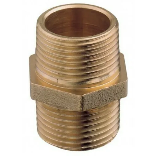 Picture of Niples Double Brass 1-2"