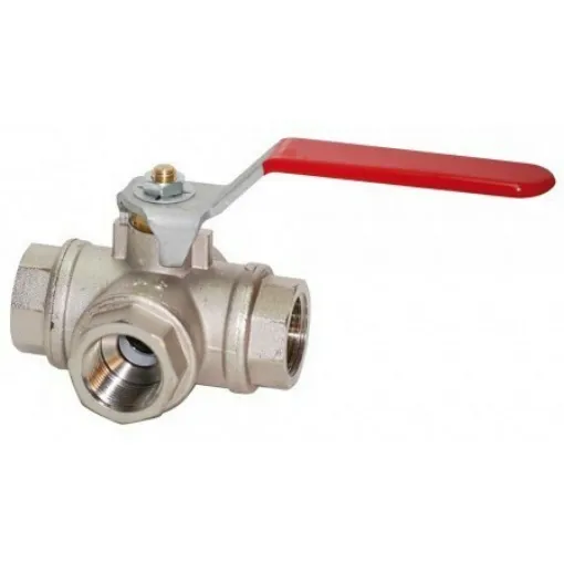 Picture of 3-Way "L" Fff Ott Ball Valve Pn32 1"