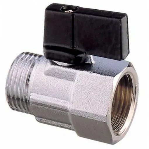 Picture of Mini Brass Ball Valve Female-Female 3/8"