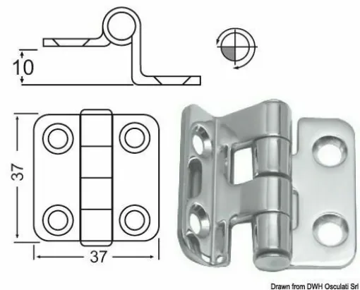 Picture of Mirror polished stainless steel, with vibration damping through a braked central axis.