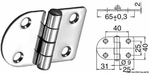 Picture of Mirror polished stainless steel, with vibration damping through a braked central axle.