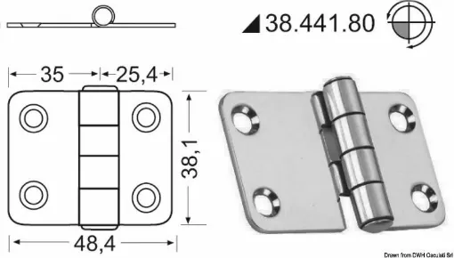 Picture of Mirror polished stainless steel, with vibration damping through a braked central axis.