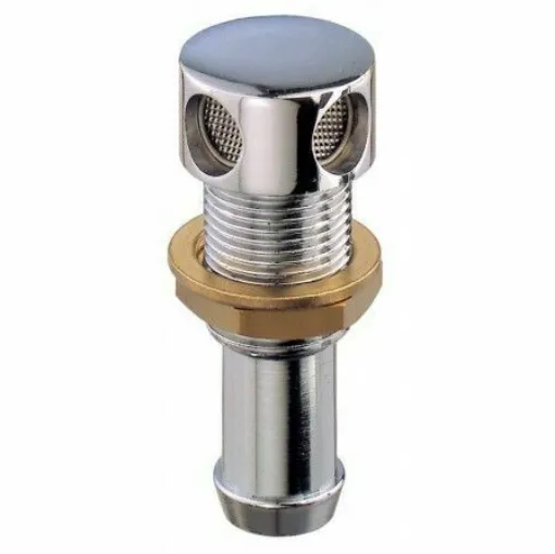 Picture of Chrome Plated Straight Brass Vent 3/4 X 20