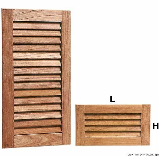 Picture of Teak air vent grid 228x400 mm - 71.607.10