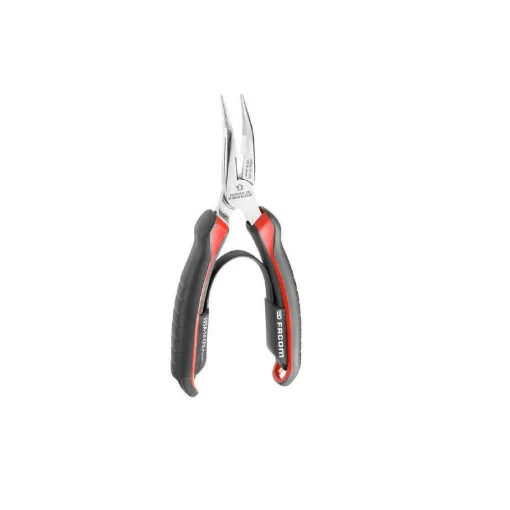 Picture of FACOM 1/2 round long nose pliers - 200mm - Angled nose - 195A.20CPE