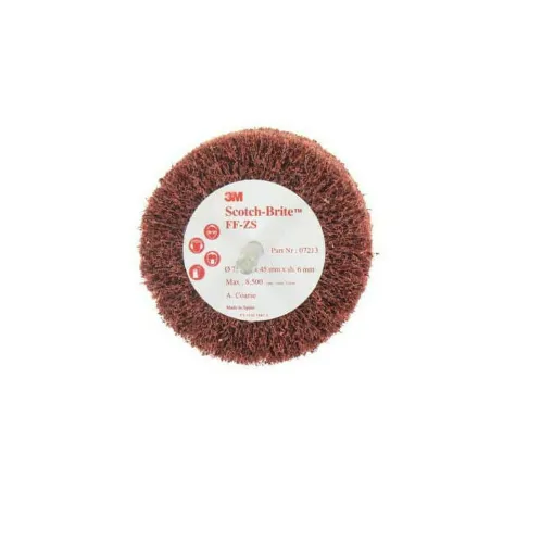 Picture of 3M Scotch-brite brush FF-ZS coarse diameter 75 mm x 1