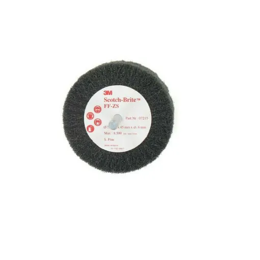 Picture of 3M Scotch-brite brush FF-ZS fine diameter 75 mm x 5