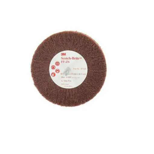 Picture of 3M Scotch-brite brush FF-ZS very fine diameter 100 mm x 5