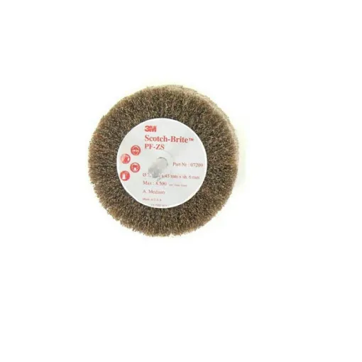 Picture of 3M Scotch-brite brush PF-ZS medium diameter 75 mm x 1