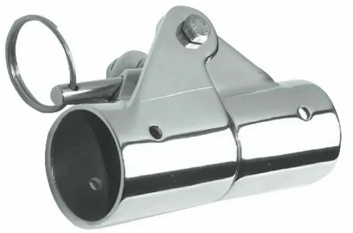 Picture of In mirror-polished AISI 316 stainless steel, with a locking pin.