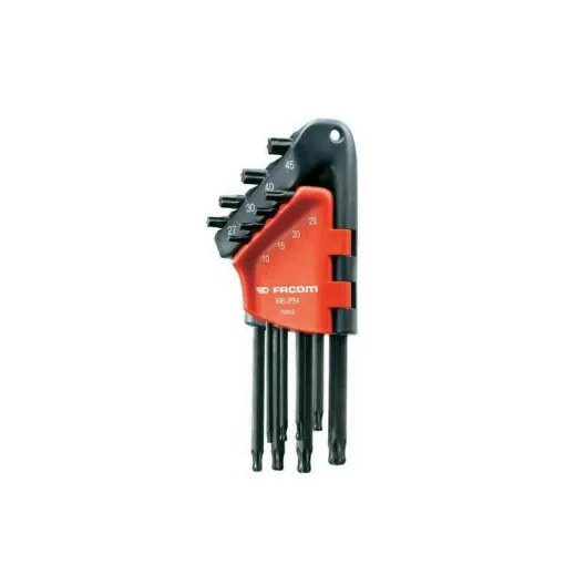 Picture of Set of 8 male key Facom Torx Tamper-Torx ball head