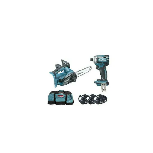 Picture of Set of 2 machines Makita DLX2088M - pruning saw - Impact Driver 18V-36V 4.0Ah Li-Ion