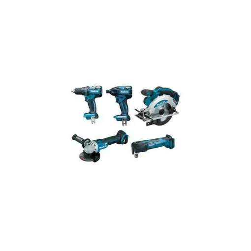 Picture of Set of 5 machines DLX5010MX1- Makita Circular Saw - Impact Driver - screwing Drill - Grinder - D�coupeu