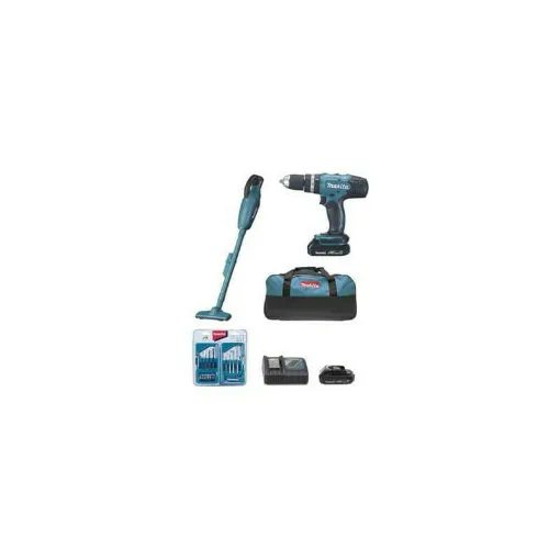 Picture of Set of 2 machines Makita DLX2056SY1 - screwing Drill - Vacuum cleaner accessory kit with 18V Li-ion 1.5 Ah