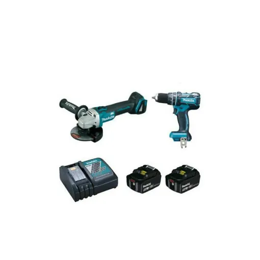 Picture of 2 Pack Makita machinery DLX2126TJ1 - DG504 Grinder - drill screwdriver 13mm percussion