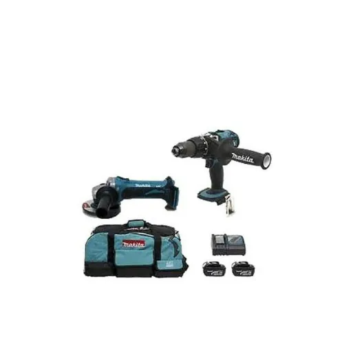 Picture of Together Makita DGA452 - Grinder + DDF456 - drill screwdriver 18V 3.0 Ah Li-Ion DLX2026 (+ DDF456 DGA452)