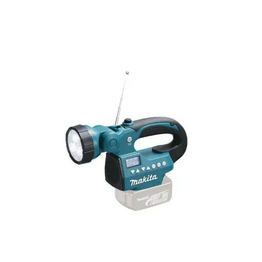 Picture of LED lamp and Makita radio BMR050