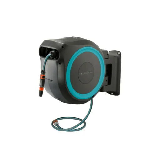 Picture of GARDENA RollUp L automatic wall-mounted hose reel - 30 m - Blue - 18625-20