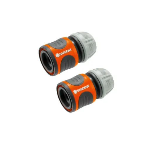 Picture of 2 GARDENA quick connectors for garden hoses - 13 mm 1/2 - 15 mm 5/8 - 18279-20