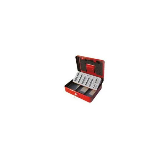 Picture of Cash box red Stark euro PE01 300x90x240 mm