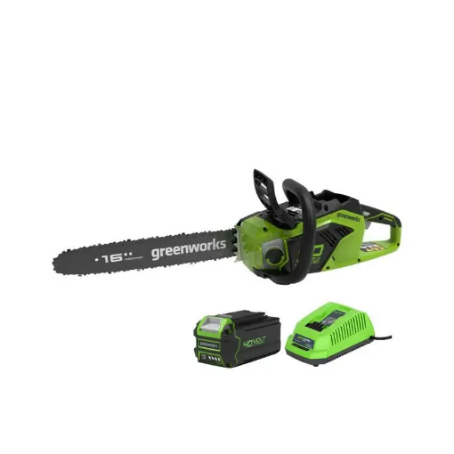 Picture of Chainsaw Brushless GREENWORKS 40V - 40 cm - 1 battery 4.0 Ah - 1 charger - GD40CS18K4